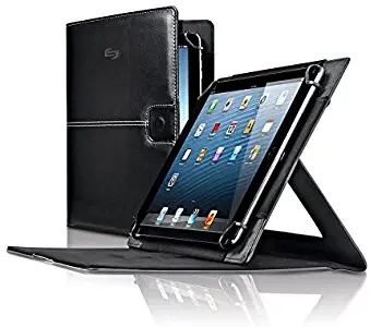 Solo Summit Universal Tablet Case for 8.5 to 11 Inch Tablets, Black