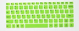 Leze - Ultra Thin Silicone Laptop Keyboard Cover Skin Protector for Lenovo Flex 4 11", Yoga 900S 12.5", Yoga 710 11.6" Touch Screen Laptop - Green