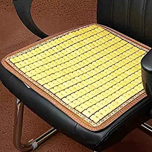 Mysummer Chair Seat Pad Car Seat Cushion, Breathable Car Interior Seat Cover Cushion Pad Bamboo Mat for Auto Supplies Office Chair
