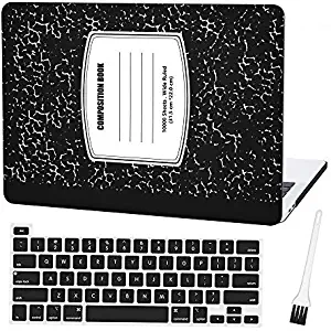 Laptop Plastic Hard Case MacBook Pro 13 Inch 2020 A2251 A2289 Matte Rubberized Hard Shell Cover with A2251 A2289 Keyboard Cover and Dust Brush (Notebook Pattern-Black)