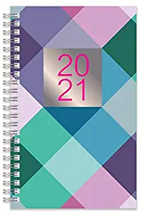 Office Depot Brand Weekly/Monthly Planner, 5" x 8", Buffalo Check, January to December 2021