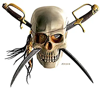 SignMission Pirate Skull Novelty Sign | Indoor/Outdoor | Funny Home Décor for Garages, Living Rooms, Bedroom, Offices Personalized Gift Wall Plaque Decoration