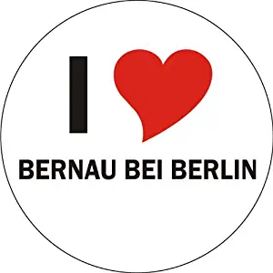 INDIGOS UG - I Love Bernau bei Berlin Car Sticker - Decals - Bumper Sticker - 8 cm - 3,14