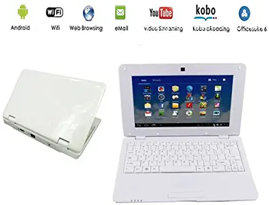Netbook Laptop Android 4.4 HDMI écr.10 (WiFi-SD-MMC)- White