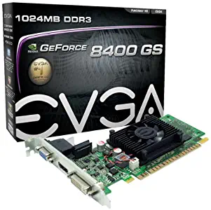 EVGA 1GB GeForce 8400 GS DirectX 10 64-Bit DDR3 PCI Express 2.0 x16 HDCP Ready Video Card Model 01G-P3-1302-LR