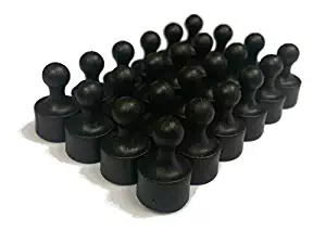 24 Tuxedo Black Magnetic Pins, Pawn Style - Perfect for Fun Fridge Magnets, Whiteboards, Cabinets, Photo Magnets For Refrigerator, and More!