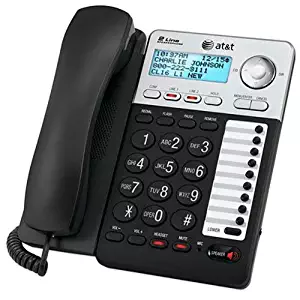 AT&T ML17929 2-Line Corded Telephone, Black