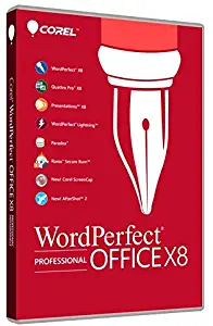 Corel WordPerfect Office X8 - Professional Edition for PC (Old Version)