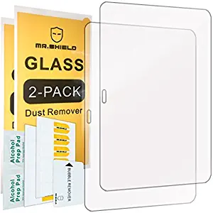 [2-PACK]-Mr.Shield For Samsung Galaxy Tab 4 10.1 10inch [Tempered Glass] Screen Protector [0.3mm Ultra Thin 9H Hardness 2.5D Round Edge] with Lifetime Replacement
