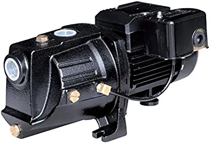 Acquaer SJC050 1/2 HP Dual-Voltage Cast Iron Shallow Well Jet Pump, Black