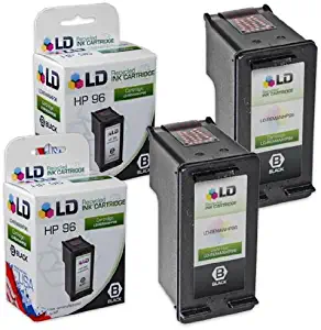 LD Remanufactured Ink Cartridge Replacements for HP 96 C8767WN High Yield (Black, 2-Pack)