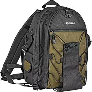 Canon Deluxe Photo Backpack 200EG for Canon EOS SLR Cameras (Black with Green Accent)