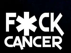 FK Cancer Decal Vinyl Sticker|Cars Trucks Vans Walls Laptop|WHITE|5.5 in|CCI358