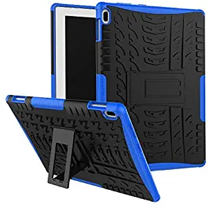 Maomi Lenovo Tab 4 10 Case (TB-X304F/N),[Kickstand Feature],Shock-Absorption/High Impact Resistant Heavy Duty Armor Defender Case for Lenovo Tab 4 10.1 inch 2017 Tablet X304F/N (Blue)