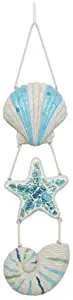 Jeweled Sea Shell Wall Decor, 15-inch