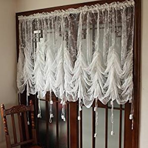 Best lace swag living room valance